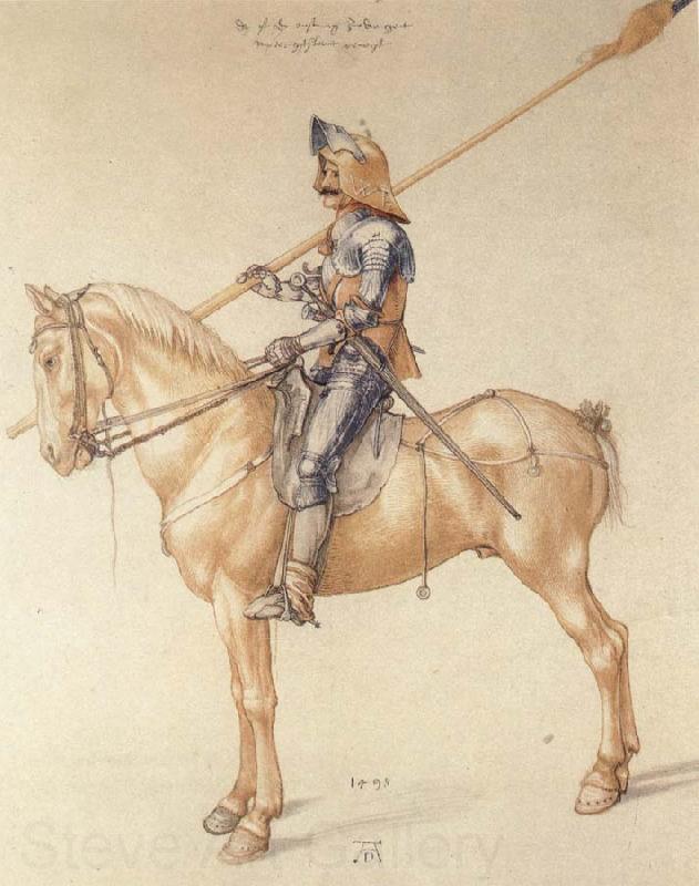 Albrecht Durer Equestrian Kninght in Armor Spain oil painting art